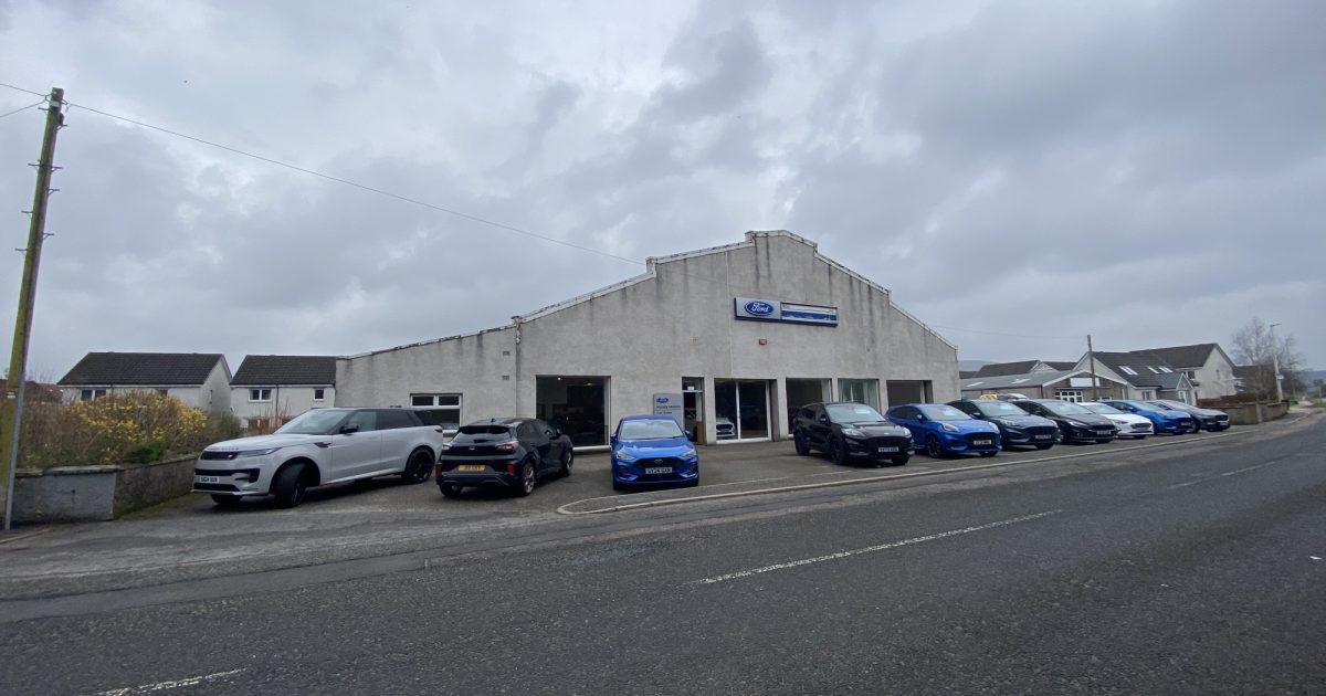 OpenGraph Image for Huntly Motors west end garage and showroom set to go under the hammer  