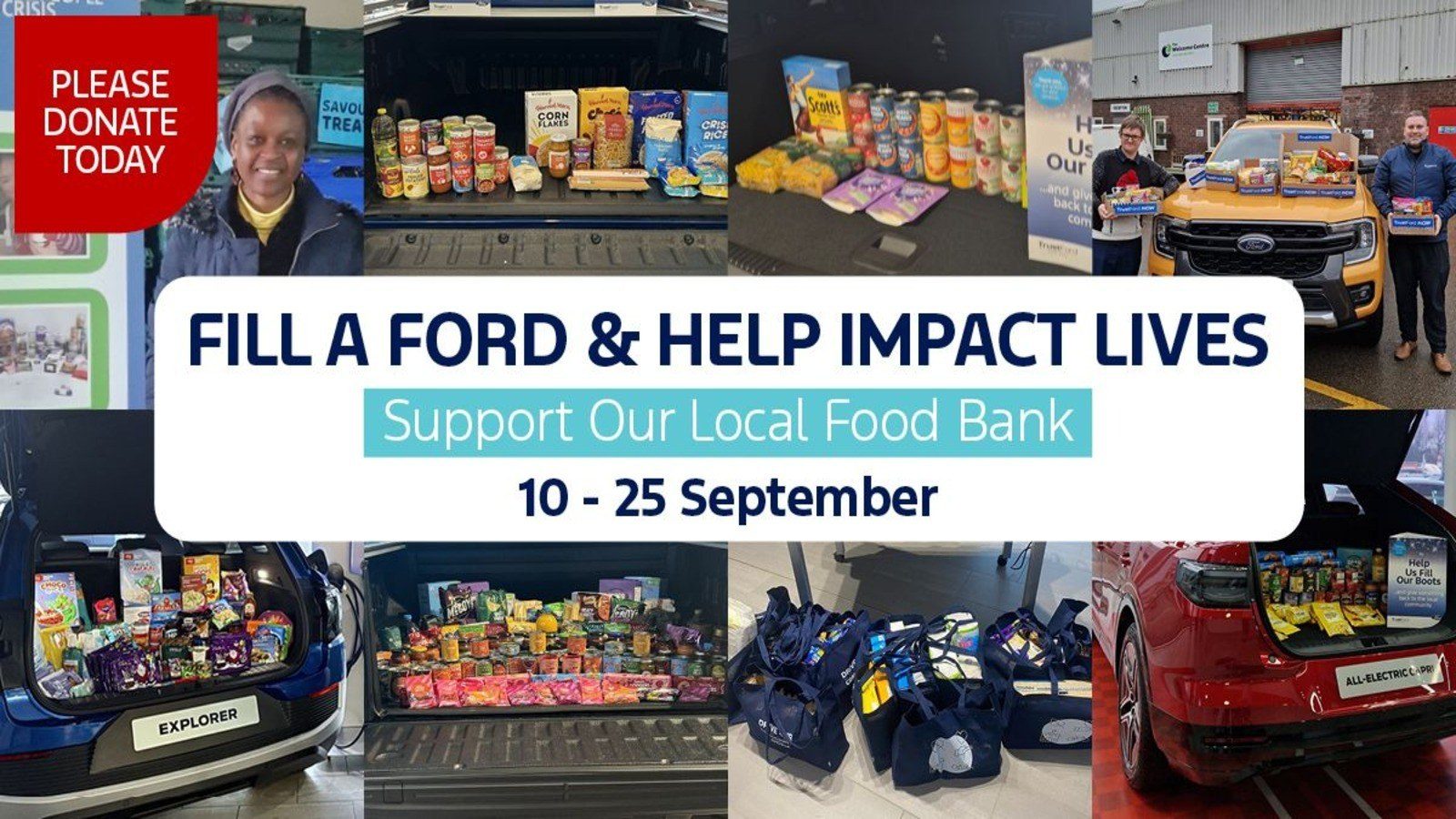 TrustFord launches “Fill a Ford” foodbank campaign