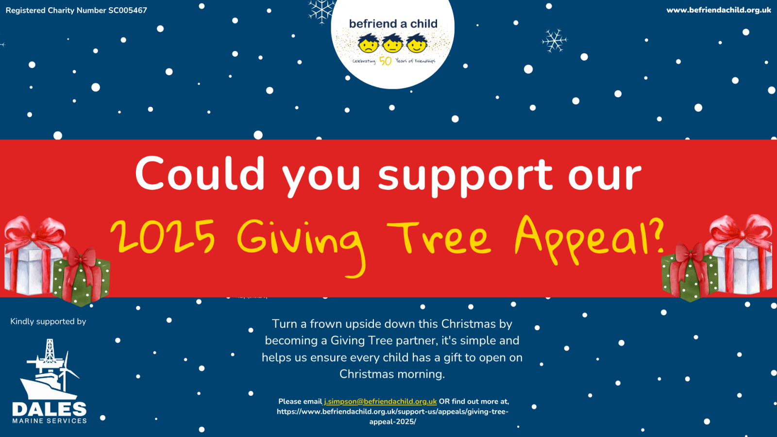 Befriend a Child launches call for local partners to support the 2025 Giving Tree Appeal