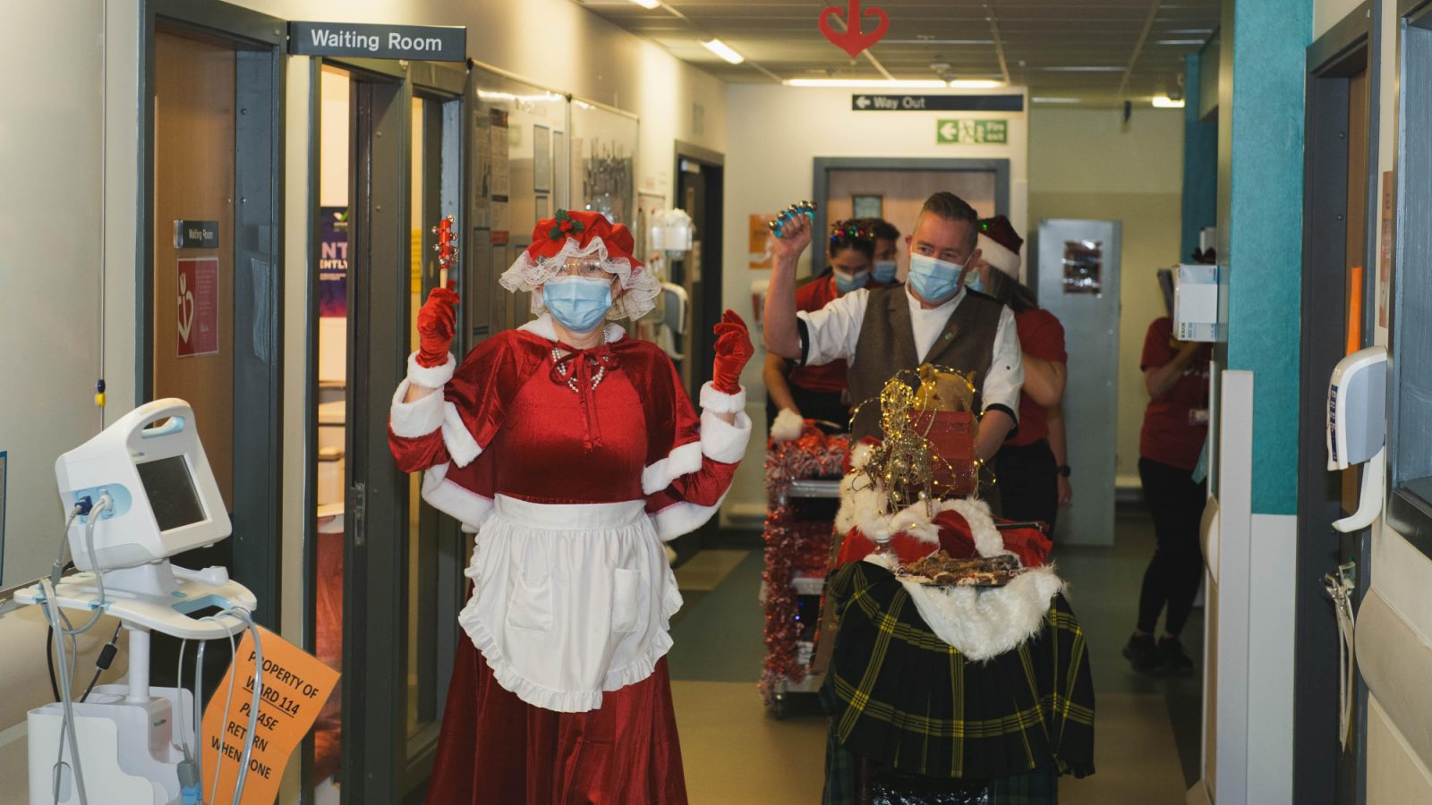 Mrs Claus makes a merry visit to the ANCHOR Unit