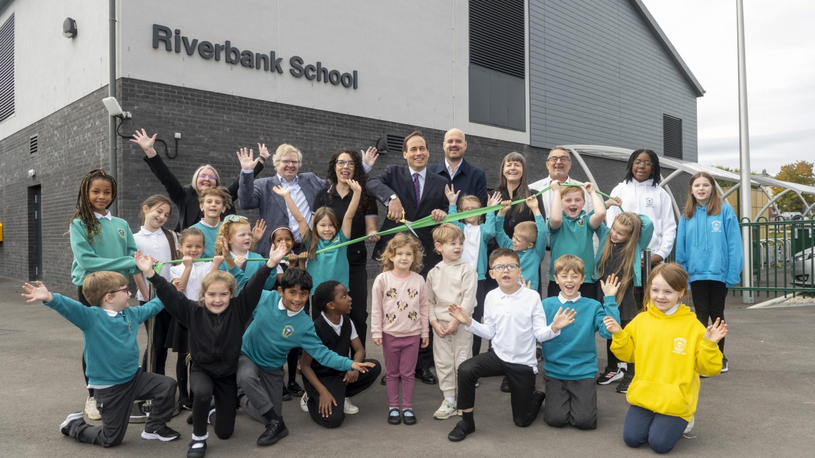 Celebrations mark official opening of new £30.3m Riverbank School