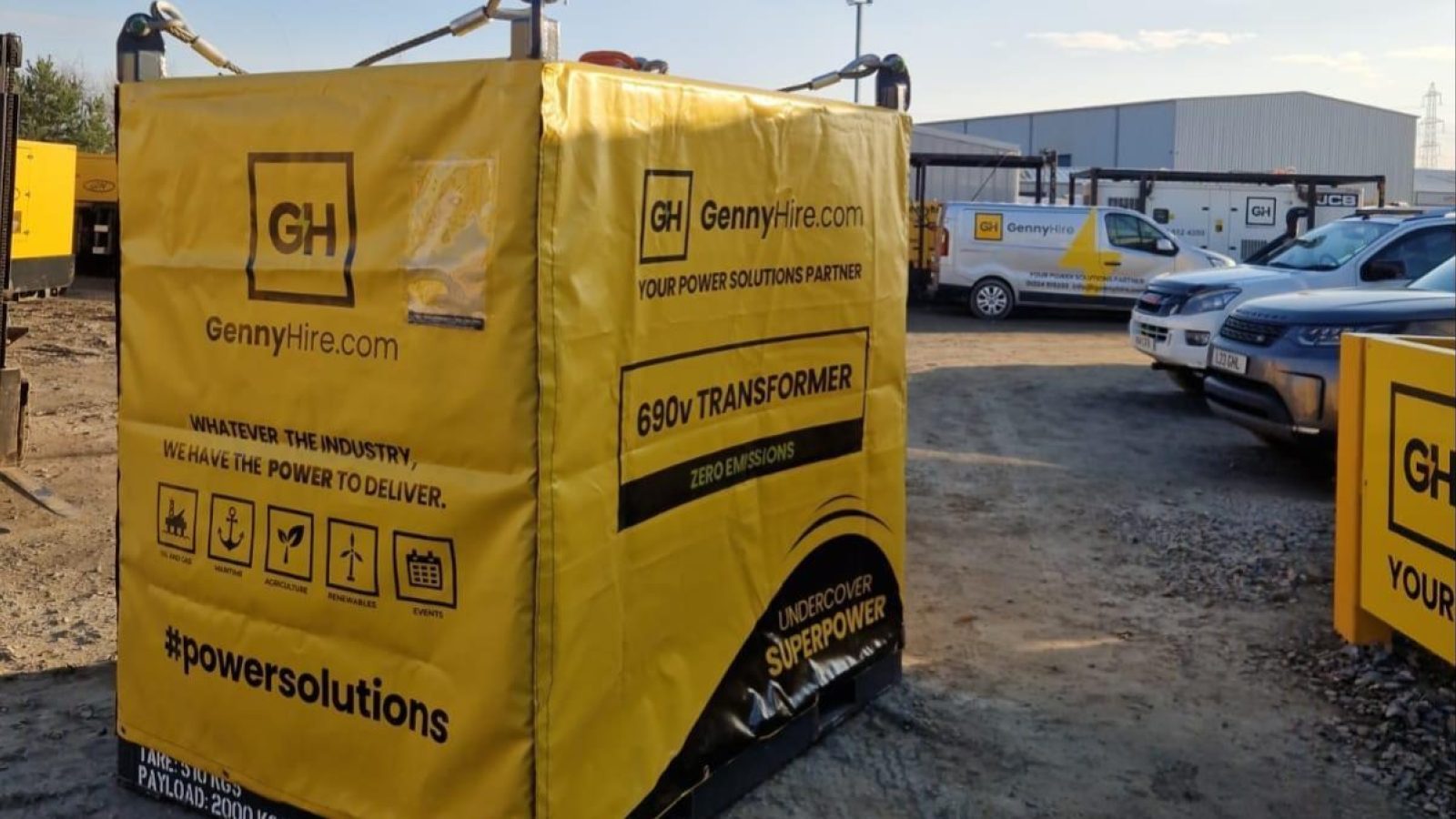 GB Tarpaulins teams up with Genny Hire for branded cover project