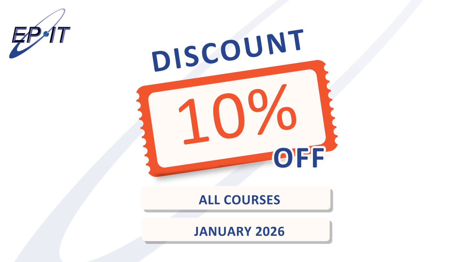 EPIT offers 10% discount on all January training courses