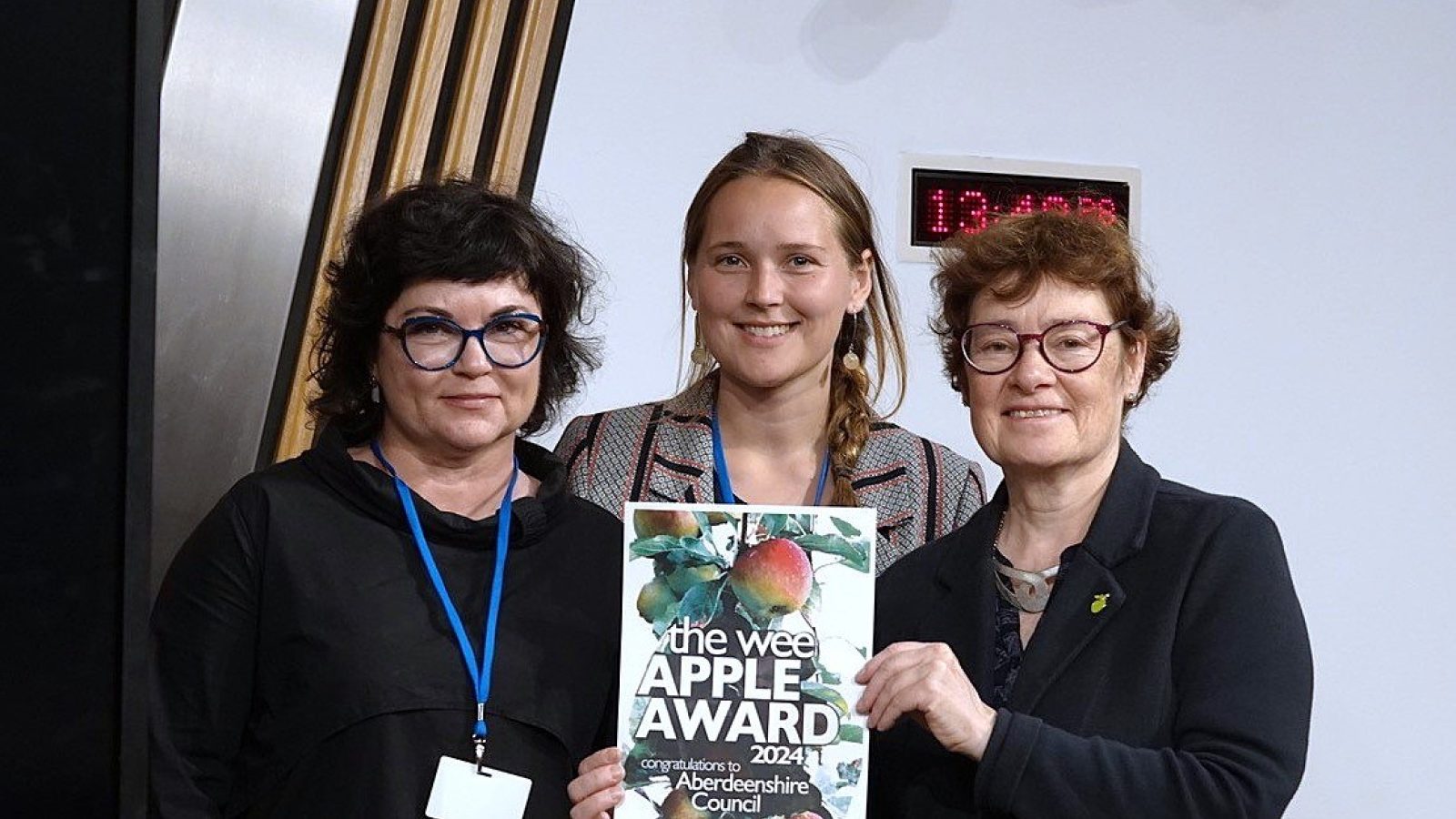 A Wee Apple Award for Aberdeenshire Council