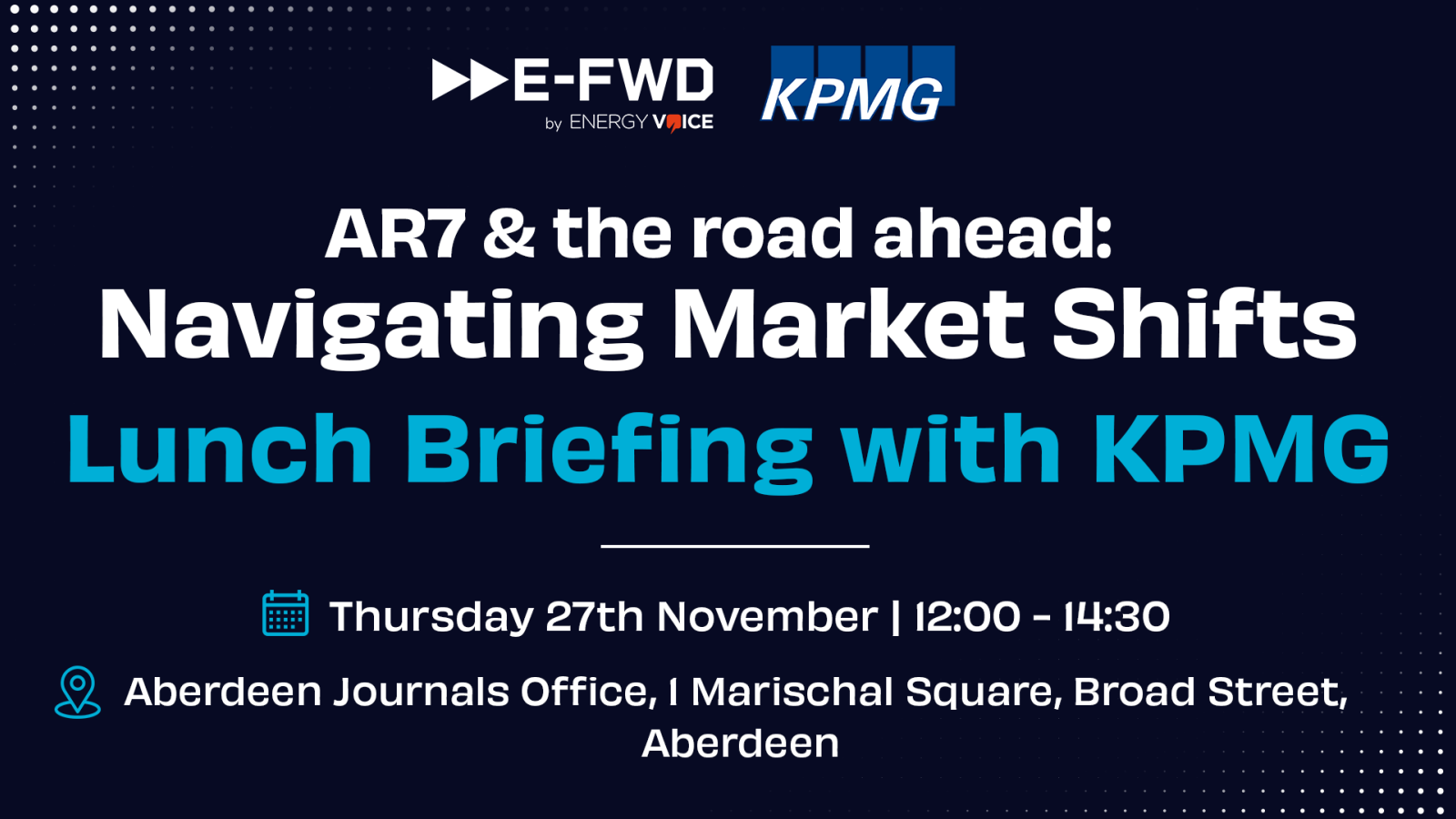 E-FWD and KPMG host exclusive Aberdeen briefing on AR7 and the future of Scotland’s renewables