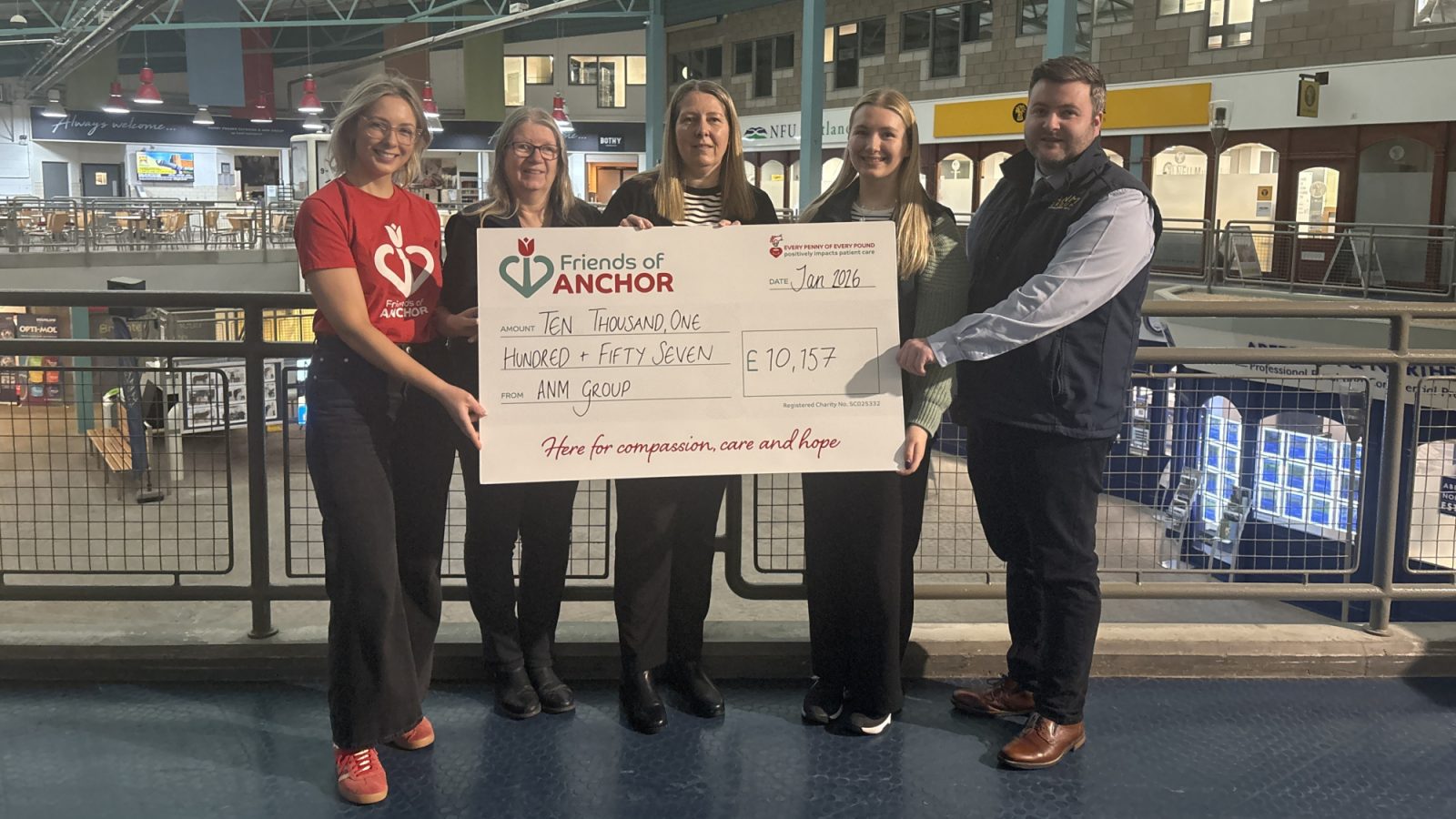 ANM Group raises over £10,000 for Friends of ANCHOR