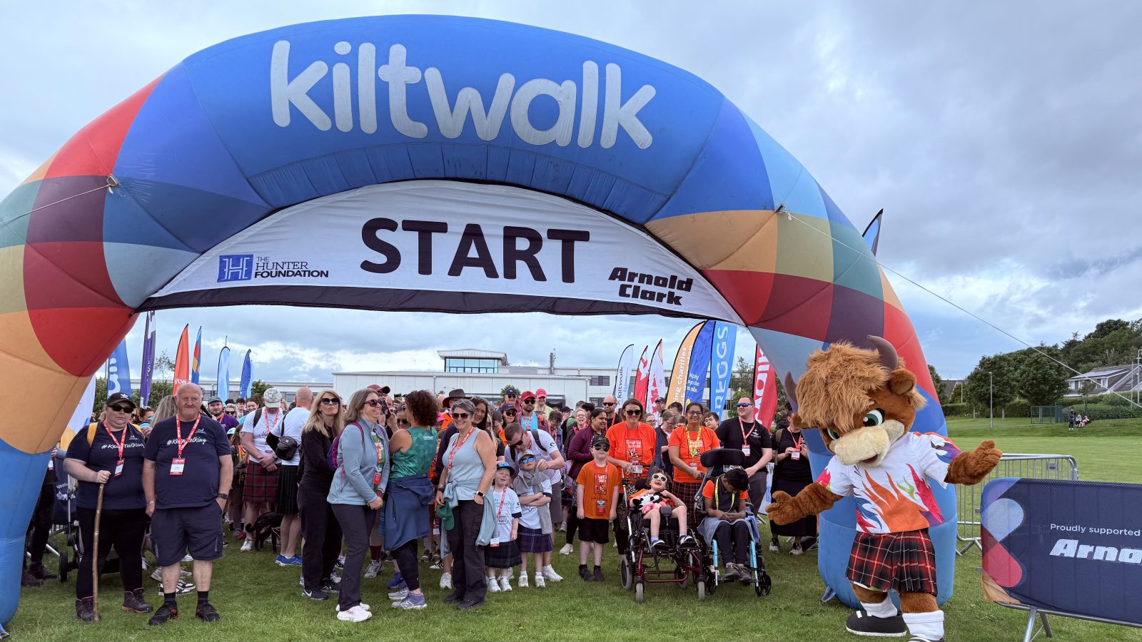 Elior leader marks one year of community wellbeing initiative at Aberdeen Kiltwalk