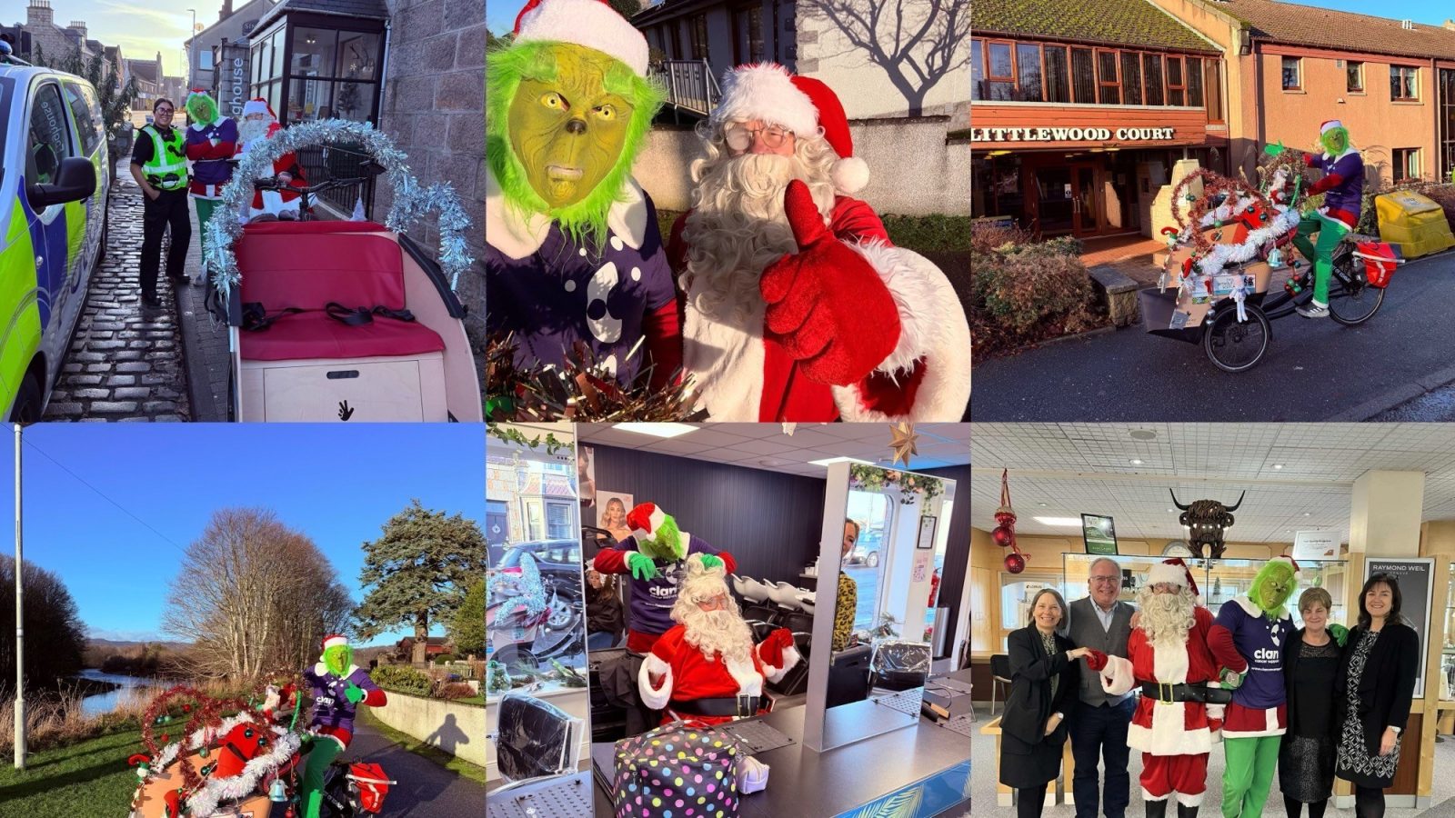 Festive community initiative brings Inverurie and Kemnay together through Cycling Without Age Scotland partnership