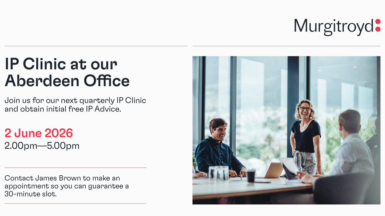 Murgitroyd to host free IP advice session