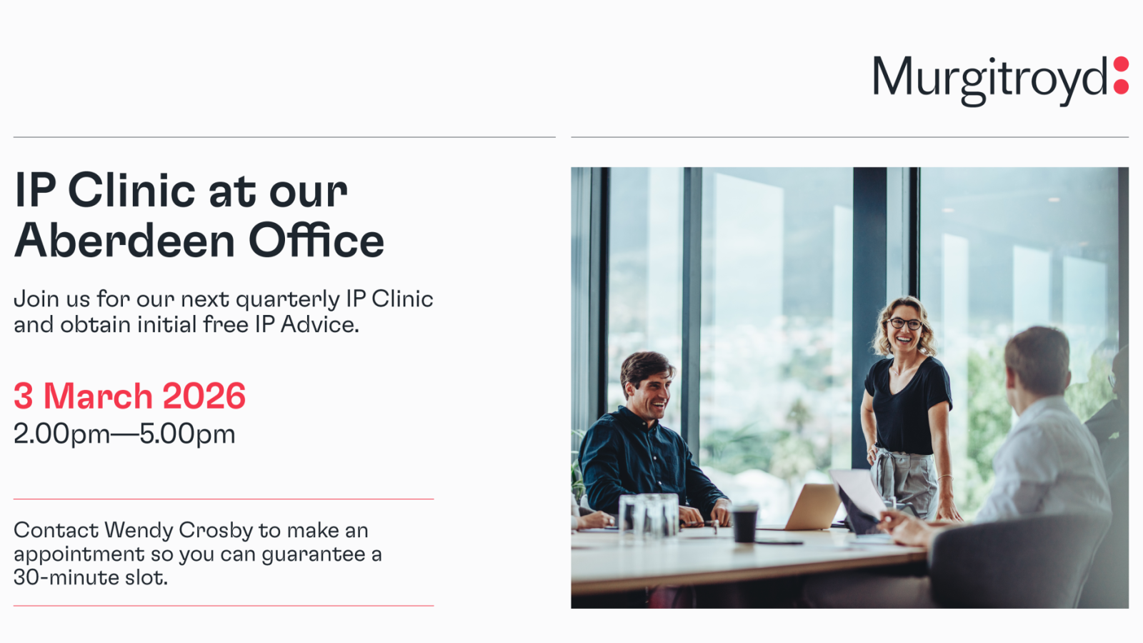 Murgitroyd to host free IP advice session