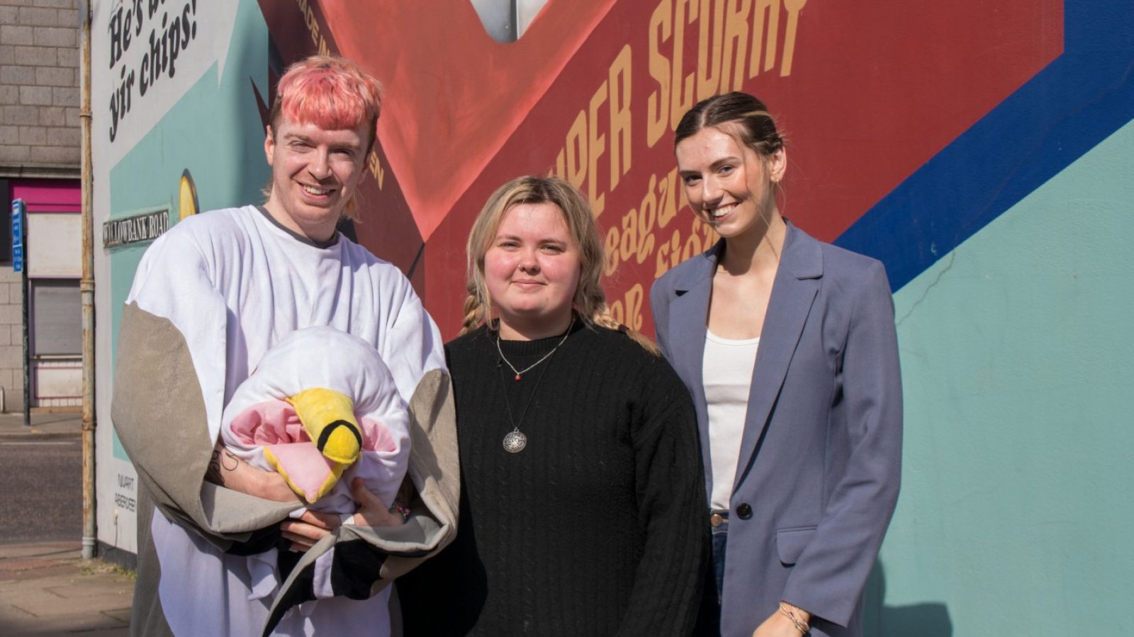 BBC smash hit The Traitors inspire city students to recreate iconic Nuart Aberdeen murals