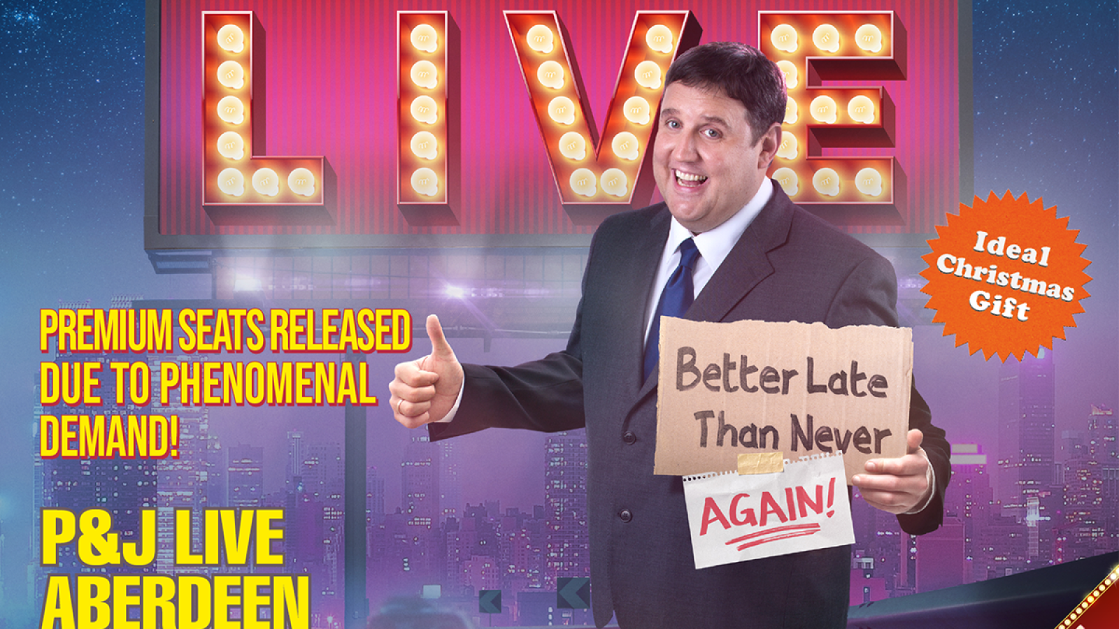 Peter Kay's record-breaking tour returns to Aberdeen's P&J Live one last time