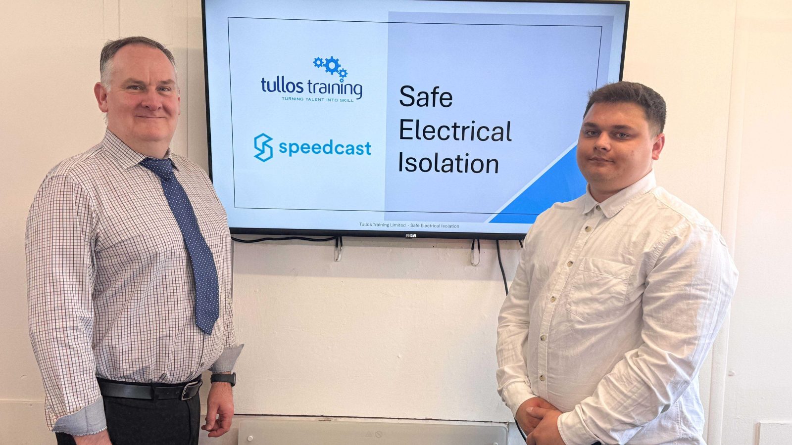 Tullos Training delivers global Electrical Safety course in partnership with Speedcast
