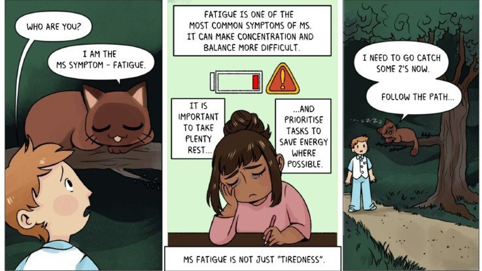 New comic takes readers ‘through the looking glass’ to highlight invisible symptoms of MS