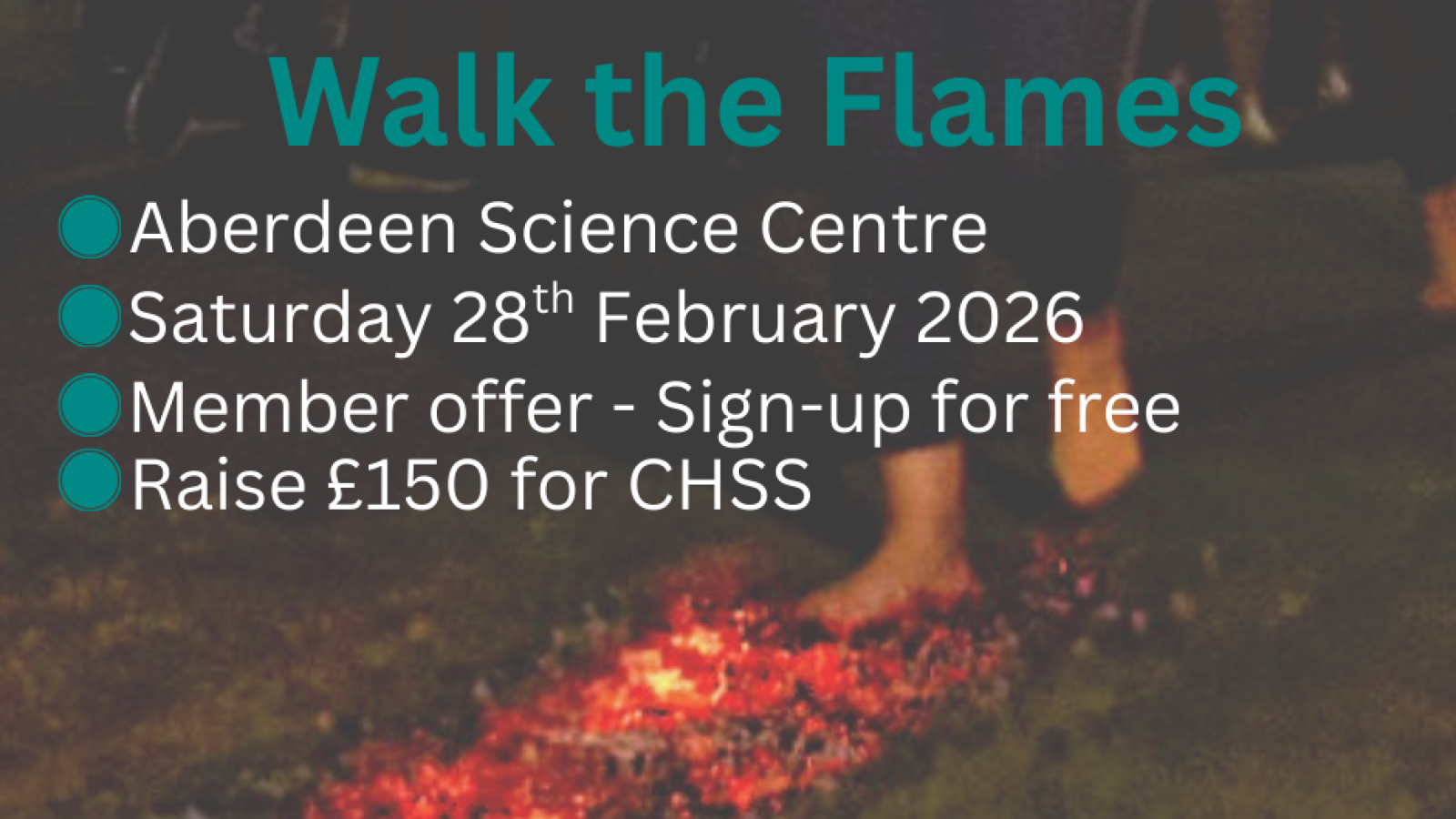 Support Chest Heart & Stroke Scotland at charity firewalk
