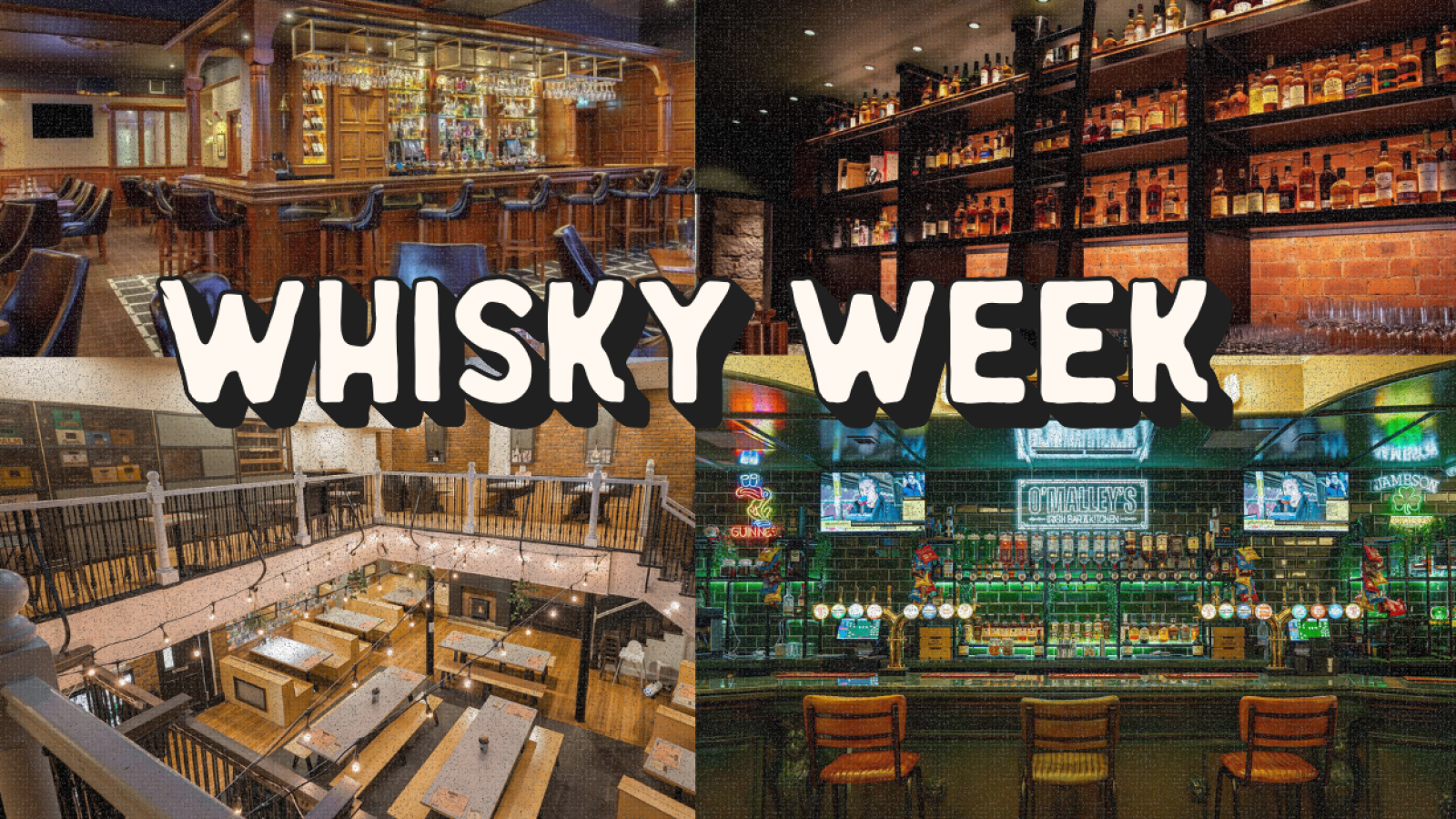 All 23 bars taking part in this month's Whisky Week festival