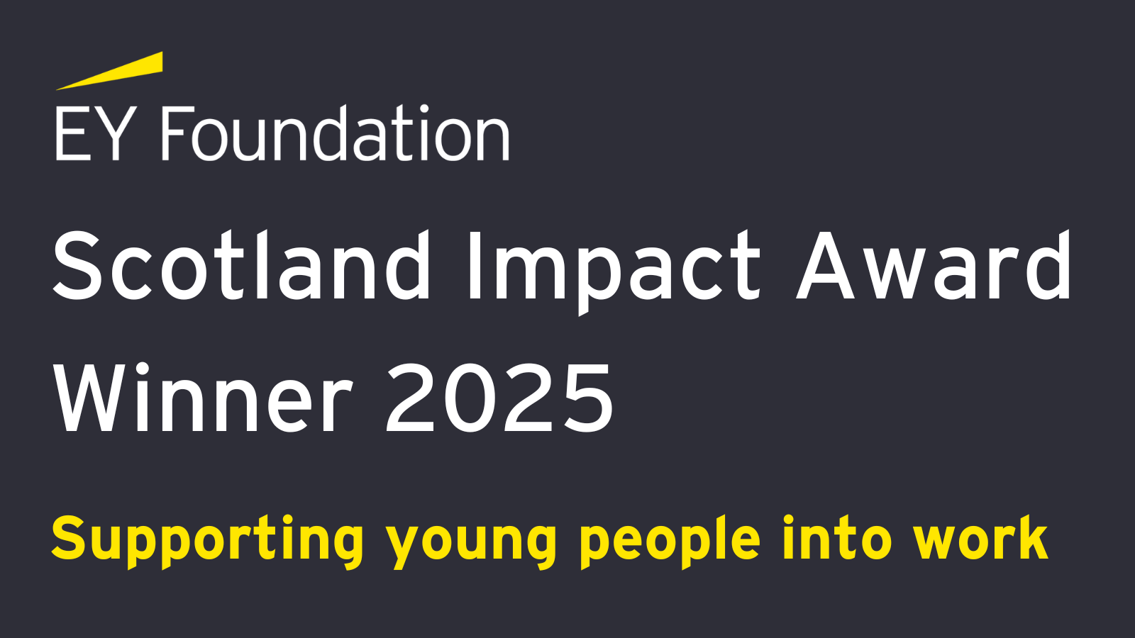 DYW North East named Education Partner of the Year at EY Foundation Scotland Impact Awards