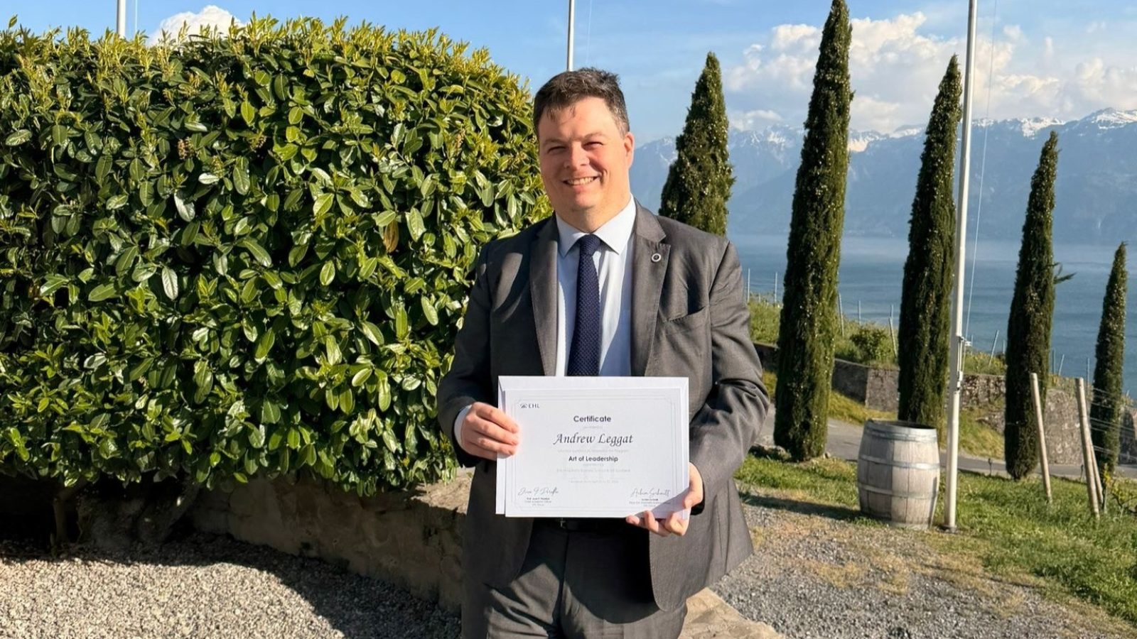 Andrew Leggat completes prestigious leadership programme at EHL Hospitality Business School