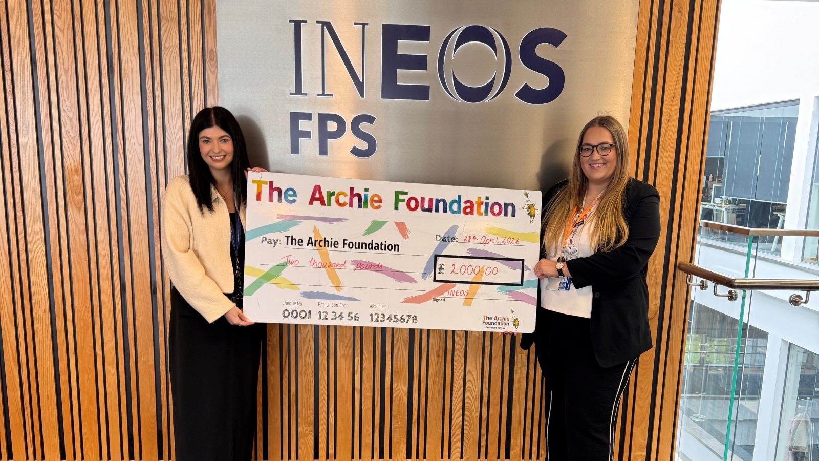 INEOS FPS North names The Archie Foundation as its 2026 Charity of The Year
