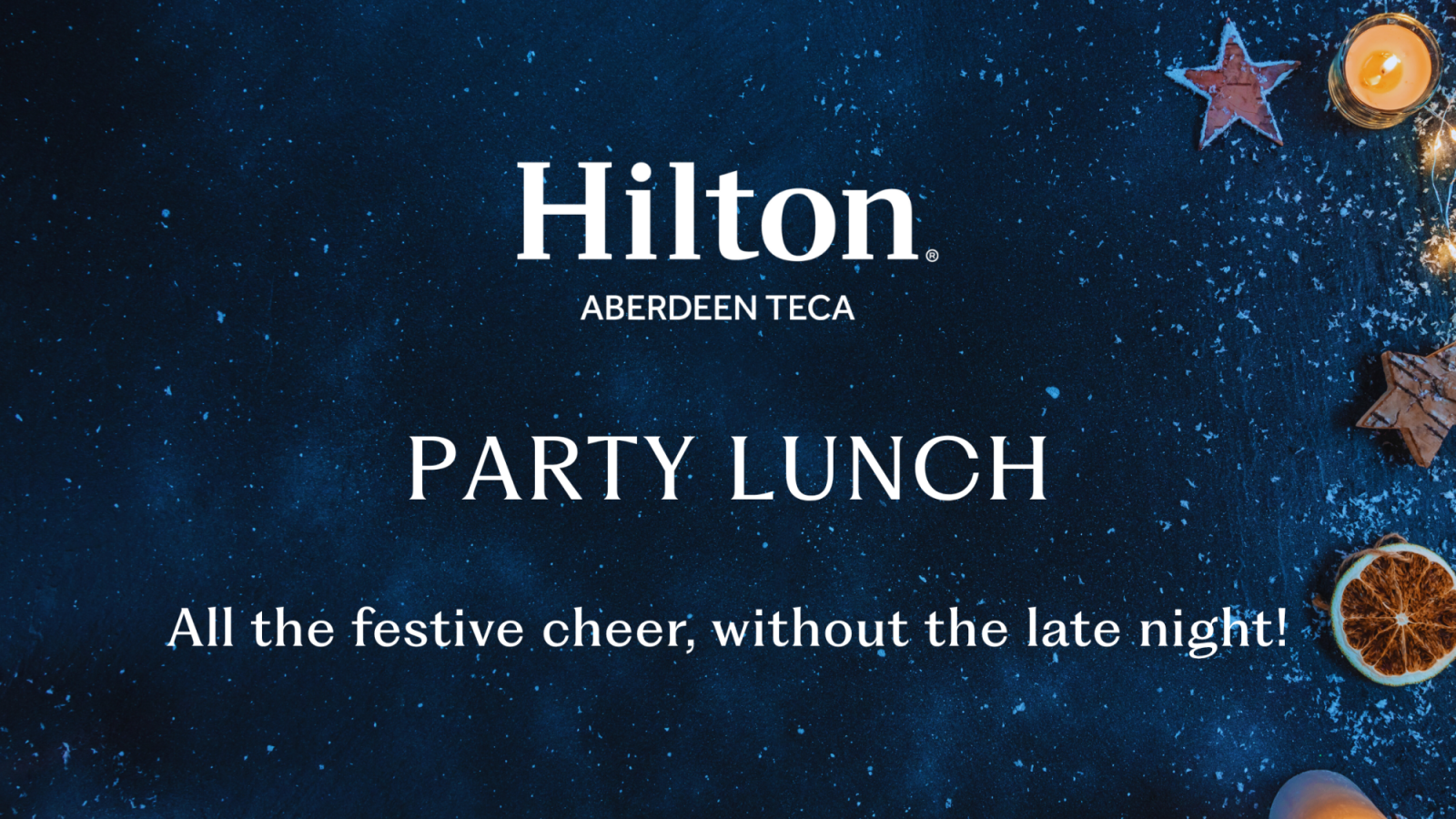 Christmas Party Lunch at Hilton Aberdeen TECA