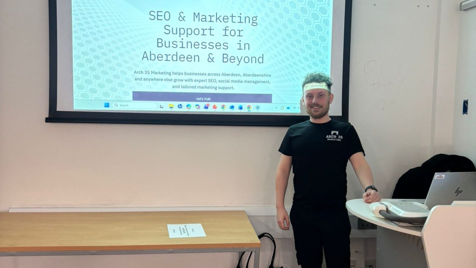 Arch 35 Marketing delivers Social Media Masterclass at RGU
