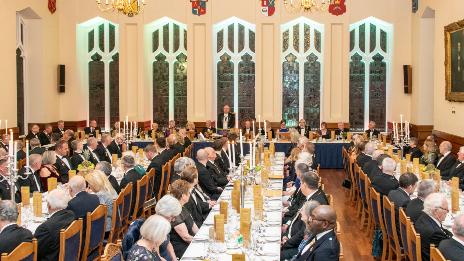 The Seven Incorporated Trades of Aberdeen celebrate the 438th Convener Court Dinner and welcomes new deacon convener Ian A. MacIntosh